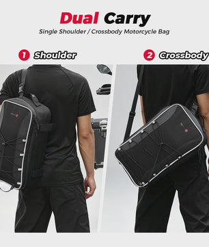 Motorfiets Topcase / Zijtas - 20L Uitbreidbaar - Waterdicht & Robuust