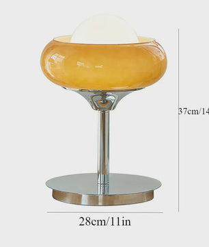 Retro Bauhaus Glas Plafondlamp Oranje Rood - Sfeervolle Verlichting voor Woonkamer & Slaapkamer
