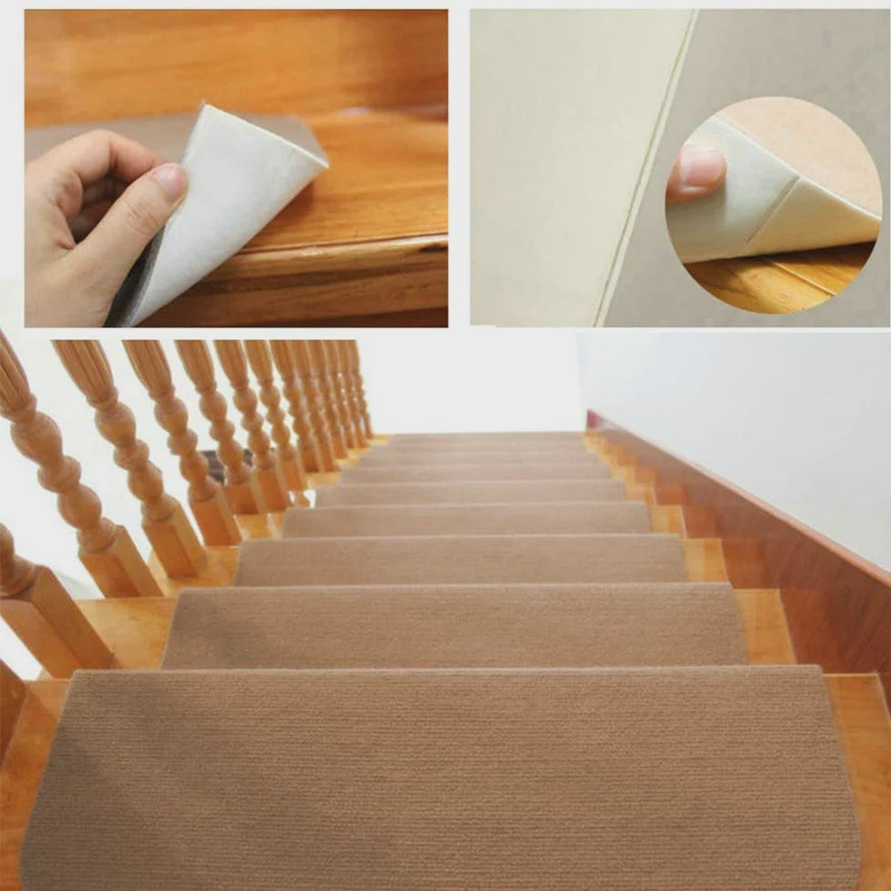 15x Zelfklevende Traptredenmatten - 65x25cm - Antislip & Op Maat Te Knippen