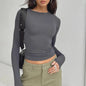 Dames Basic Longsleeve T-shirt - Slim Fit, Lente & Herfst