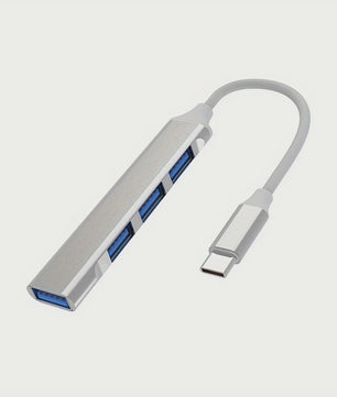 USB-C Hub 4-Poorts Multi-Splitter met OTG Functie voor Laptops en Smartphones