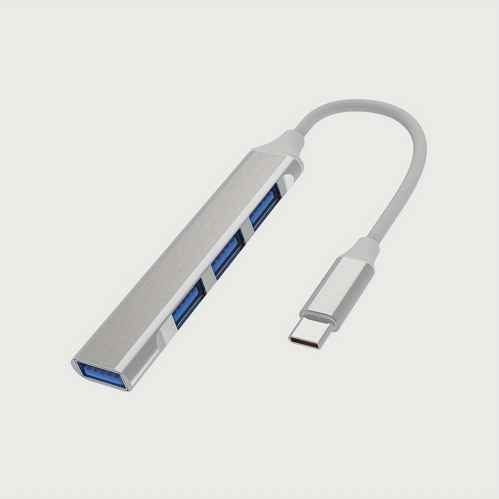 USB-C Hub 4-Poorts Multi-Splitter met OTG Functie voor Laptops en Smartphones