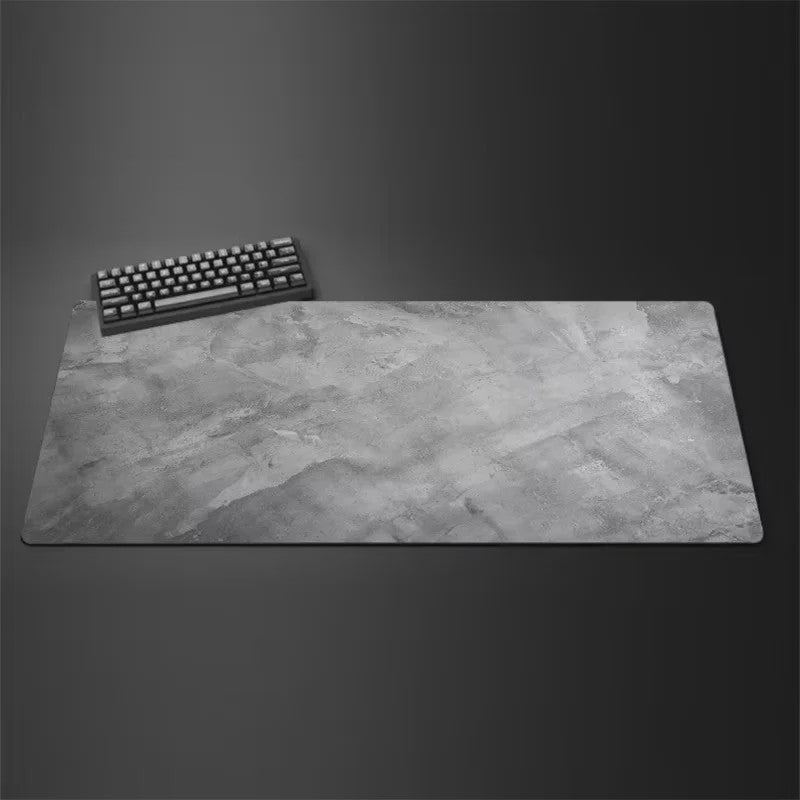 Grote Grijze XXL Muismat voor Bureau & Gaming - Desktop Toetsenbord Mat
