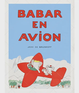 Babar Poster Canvas - Sprookjes Kunst voor Kinderkamer & Babykamer Decoratie