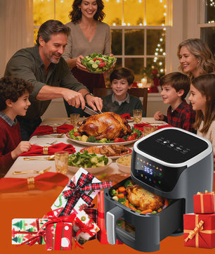 7L Airfryer met Zichtvenster - 1500W, Digitaal Touchscreen, Vaatwasserbestendig