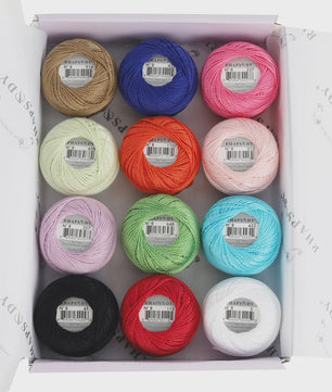 Rhapsody Pearl Cotton Haakgaren Maat 8 - Egyptisch Katoen, Dubbel Gemerceriseerd