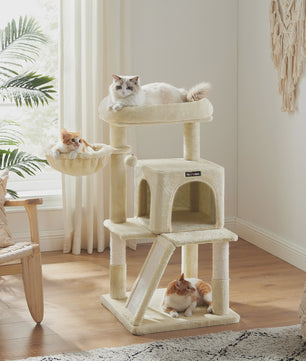 FEANDREA Krabpaal met Groot Observatiedek en Hangmat voor Katten