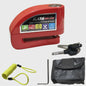 Waterdicht Motor Alarm Schijfrem Slot - Anti-diefstal Beveiliging voor Motor & Fiets + Herinneringskabel