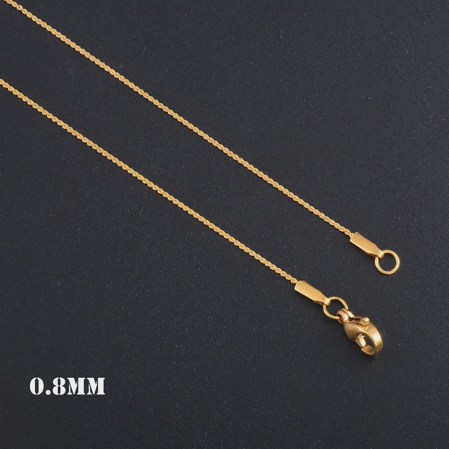 Fijne Roestvrij Stalen Ketting - Hoge Glans Mode Sieraden in 0.8mm, 1.1mm & 1.5mm Dikte