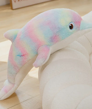 Zachte Kleurrijke Dolfijn Pluche Knuffel - 50cm - Leuk Cadeau & Decoratie