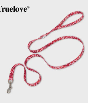 Truelove Hondenlijn Polyester Bloemenprint - Lichtgewicht & Duurzaam voor Training en Wandelen