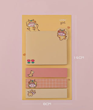 Schattige Kawaii Memo Blokjes met Dieren - Leuke Sticky Notes voor Kantoor & School