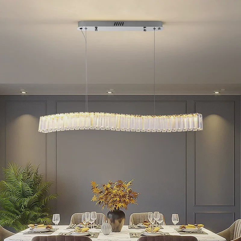 Moderne Kristallen Plafondlamp Hanglamp - Stijlvolle Verlichting voor Woon- en Eetkamer
