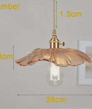 Moderne Glas Glasmozaïek Bloem Hanglamp - Sfeervolle Verlichting voor Woonkamer & Slaapkamer