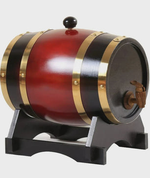 Houten Wijnvat 1L, 1.5L, 3L - Vintage Eiken Vat voor Wijn, Whiskey & Bier - Decoratie