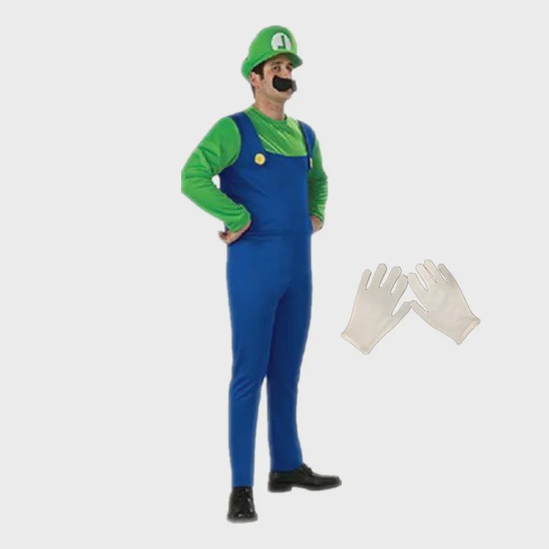Super Brothers Kostuum - Unisex Mario & Luigi Verkleedset voor Halloween en Carnaval