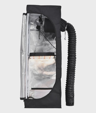 Complete Kweek Tentsysteem: Grow Tent met Ventilator, Koolstoffilter & Dimbare Full Spectrum LED Groeilamp