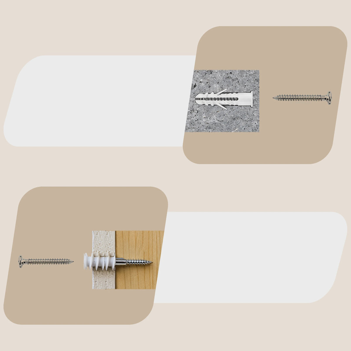 4-delige Bamboe Kruidenrek Set voor Wandmontage - Keuken Organizer