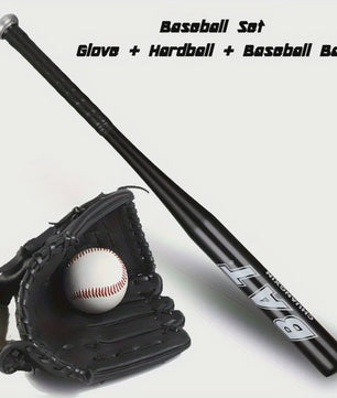 Baseball Starter Set voor Tieners: Aluminium Bat, Vanghandschoen & Bal - Ideaal voor Beginners