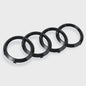 Zwart Audi Logo Embleem 4 Ringen - Voor Grille & Kofferbak