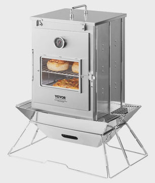 Opvouwbare Camping Oven - Roestvrij Staal - Draagbare Pizza & Brood Oven voor Buiten