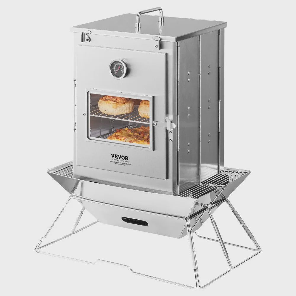 Opvouwbare Camping Oven - Roestvrij Staal - Draagbare Pizza & Brood Oven voor Buiten