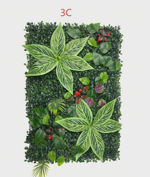 Kunsthagen Groenwand Paneel - Faux Jungle Decoratie voor Tuin, Balkon & Feesten (40x60cm)