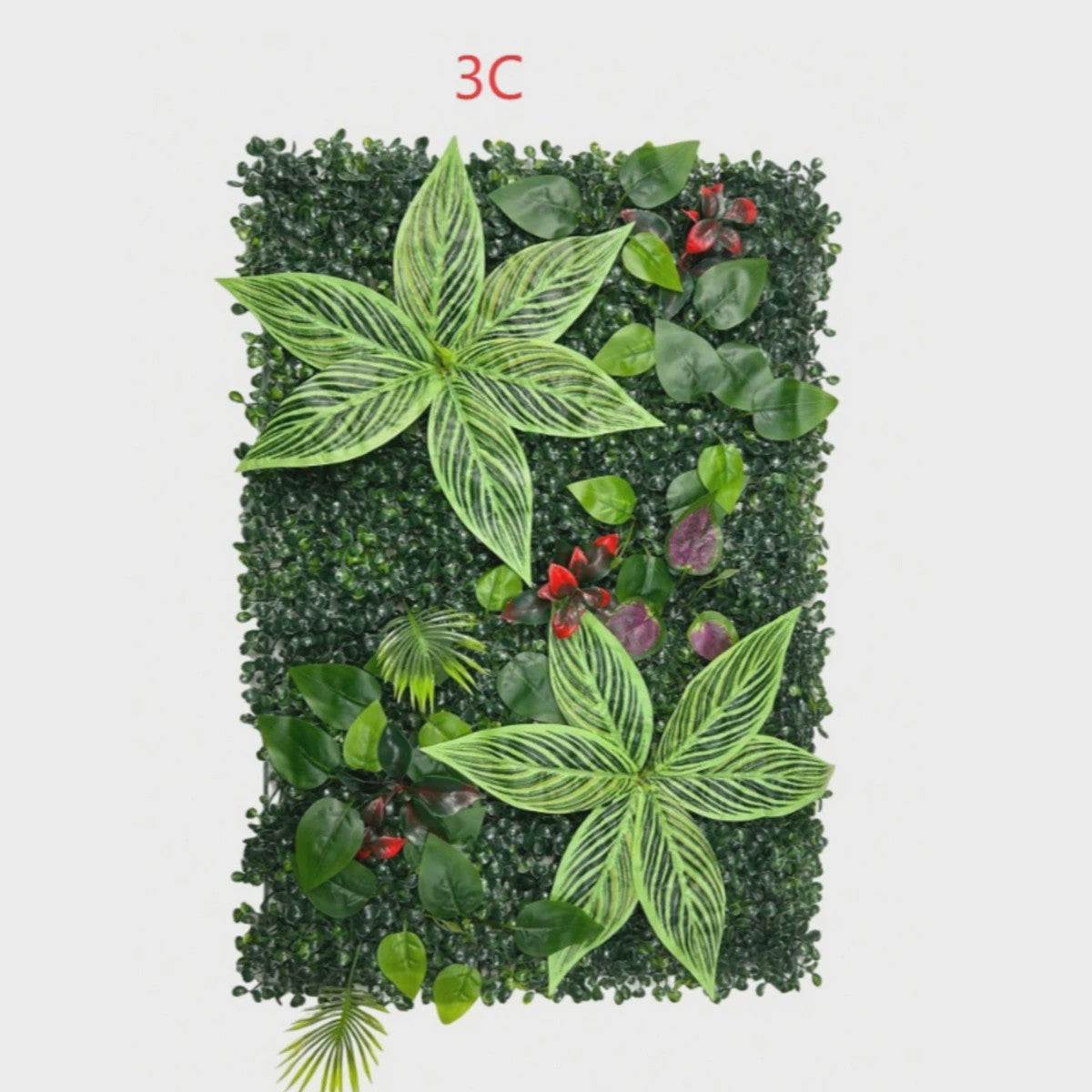 Kunsthagen Groenwand Paneel - Faux Jungle Decoratie voor Tuin, Balkon & Feesten (40x60cm)