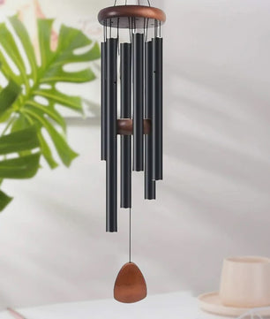 Klassieke Aluminium Windgong 26 Inch met Houten Hanger - Sfeervolle Tuindecoratie