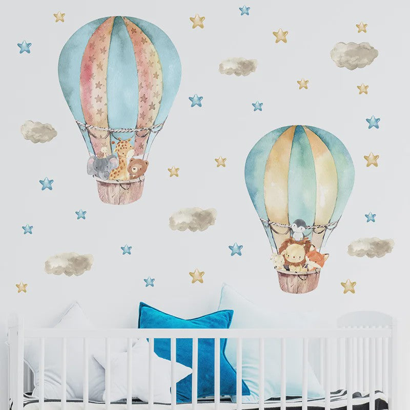 Schattige Bosdieren Muurstickers voor Kinderkamer, Babykamer & Peuterdecoratie - Vinyl Behang