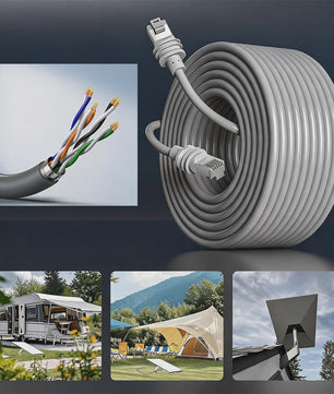 15m Weerbestendige Ethernet Kabel voor Starlink Gen 3 - Buiten Gebruik