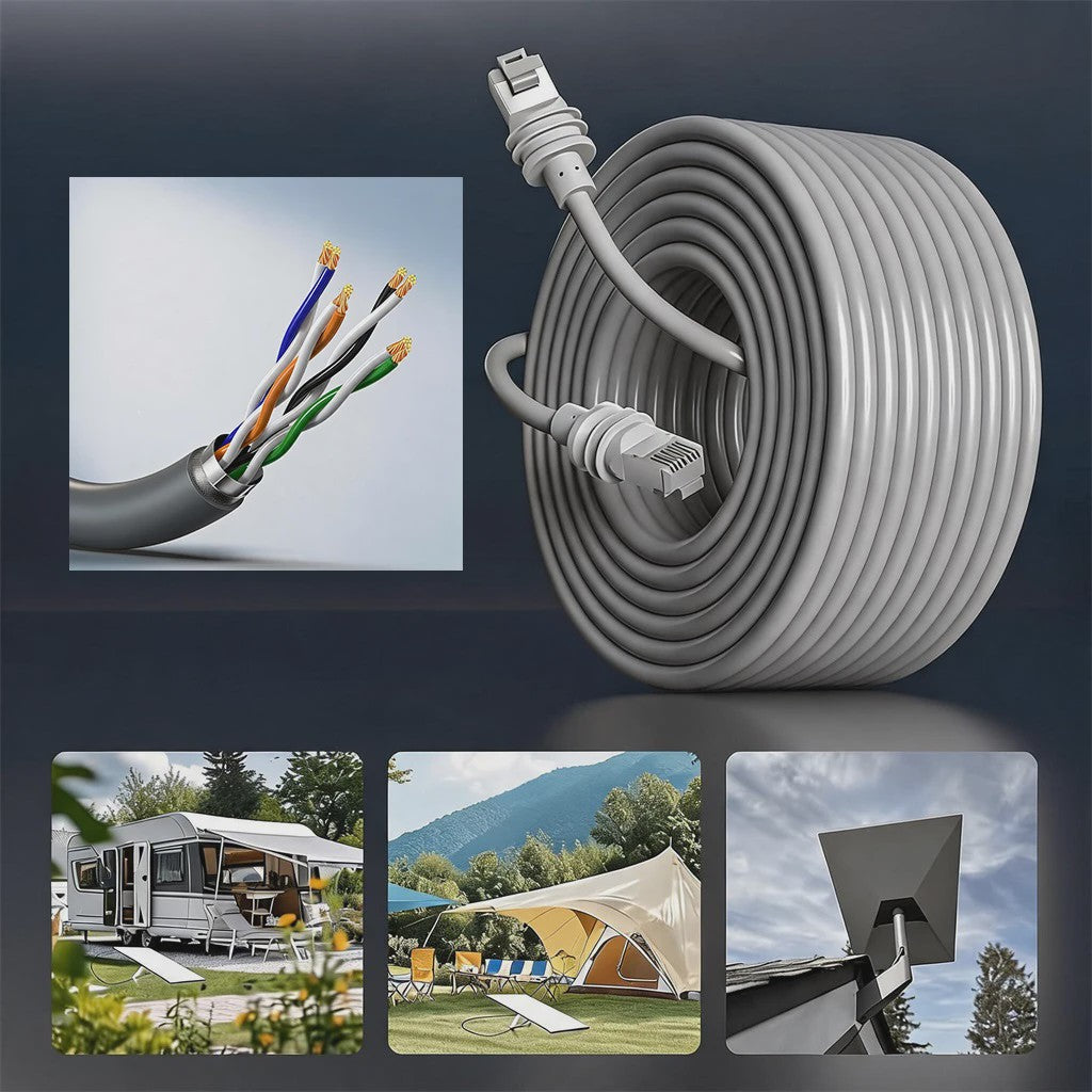 15m Weerbestendige Ethernet Kabel voor Starlink Gen 3 - Buiten Gebruik