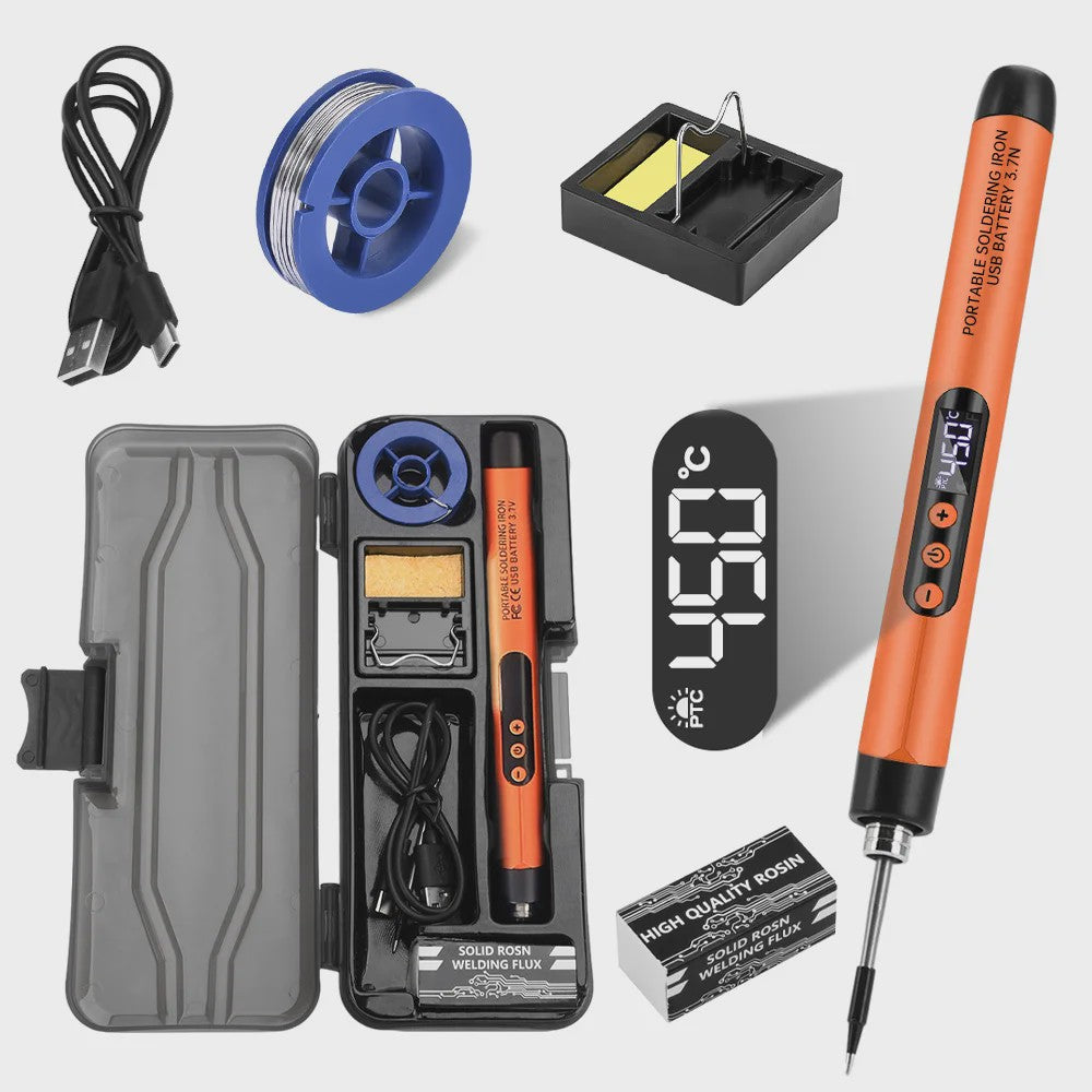 Draagbare USB Soldeerbout met Instelbare Temperatuur en Type-C Opladen