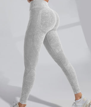 Naadloze Hoge Taille Yoga Legging - Hip Lifting & Ademend voor Sport