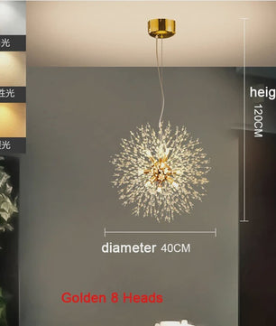 Moderne Bloemvormige LED Hanglamp - Sterrenhemel Effect voor Woonkamer & Eetkamer