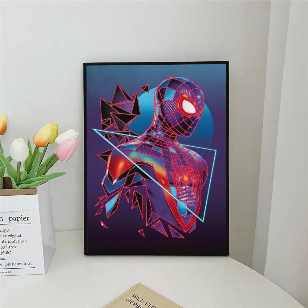 Frameloze Spiderman Poster - Marvel Kunst Print voor Woonkamer, Slaapkamer, Bar
