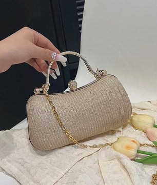 Glitter Avondtasje met Diamant Effect - Chique Clutch & Schoudertas