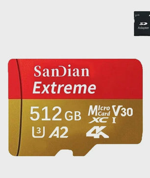 SanDian Extreme Micro SD Kaart - Hoge Snelheid UHS-I U3 V30 A2 - 32GB tot 512GB