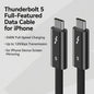 Thunderbolt 5 Kabel: 120Gbps, 240W Snelladen, 16K Video & USB4 Compatibel voor MacBook