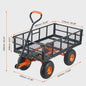 Robuuste Metalen Tuinwagen met 400/880lbs Capaciteit - Veelzijdige Transportkar