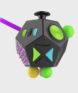 Fidget Cube & Dodecahedron: 6/12 Zijden Stressverlichter & Sensorisch Speelgoed