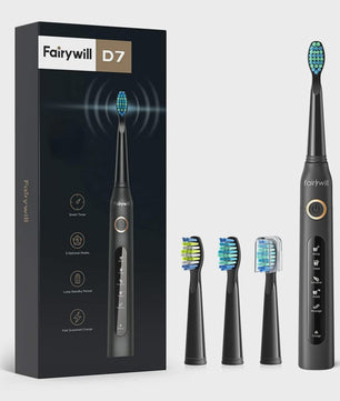 Fairywill Sonic Elektrische Tandenborstel FW-507 - USB Oplaadbaar, Waterdicht, 5 Modi