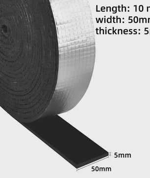 Zelfklevende Glasvezel Pijp Isolatietape - 10 Meter - Waterdicht & Vorstbestendig