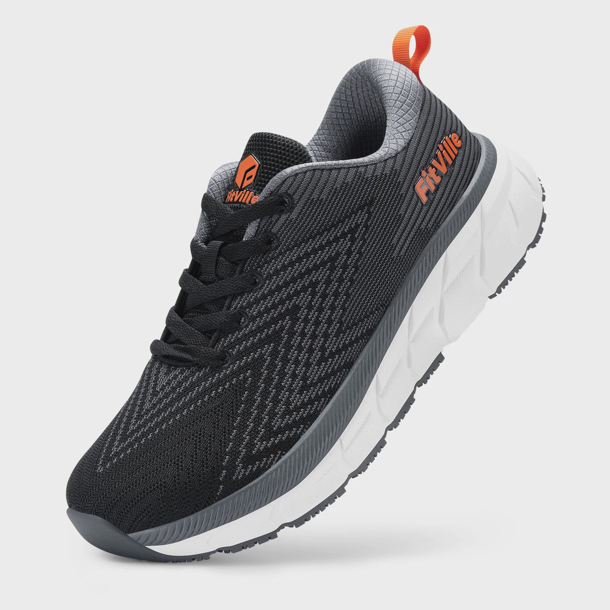 FitVille Extra Brede Hardloopschoenen voor Heren - Lichtgewicht, Ademend & Anti-slip