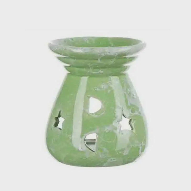 Aromatherapie Brander Keramiek met Sterren & Maan Uitsnijdingen - Sfeervol en Romantisch
