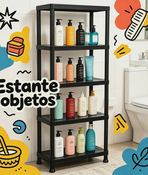 Modulaire Zwarte Kunststof Planken - 3, 4 of 5 Niveaus - Waterdicht & Eenvoudig te Monteren