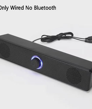 Draadloze Bluetooth Soundbar Speaker voor PC, TV en Laptop - 4D Stereo Geluid