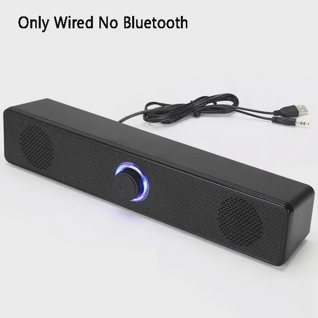 Draadloze Bluetooth Soundbar Speaker voor PC, TV en Laptop - 4D Stereo Geluid
