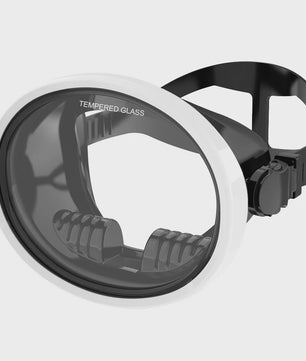 Retro Duikmasker Ovaal met Panoramisch Zicht - Duiken & Snorkelen