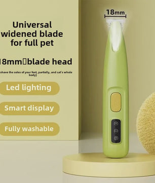 Waterdichte Hondentrimmer met LED Licht - Stille Werking & 18mm Breed Mes